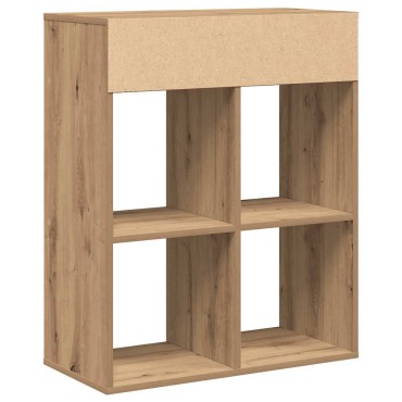 vidaXL Βιβλιοθήκη Αρτισιανή Δρυς 66x31x80cm Επεξεργ. Ξύλο 1 τεμ.