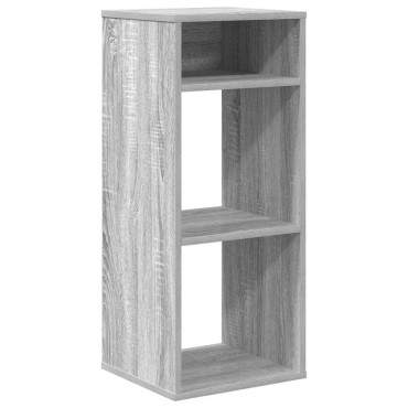 vidaXL Βιβλιοθήκη Γκρι Sonoma 34x31x80cm από Επεξεργασμένο Ξύλο 1 τεμ.