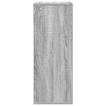 vidaXL Βιβλιοθήκη Γκρι Sonoma 34x31x80cm από Επεξεργασμένο Ξύλο 1 τεμ.
