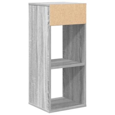 vidaXL Βιβλιοθήκη Γκρι Sonoma 34x31x80cm από Επεξεργασμένο Ξύλο 1 τεμ.