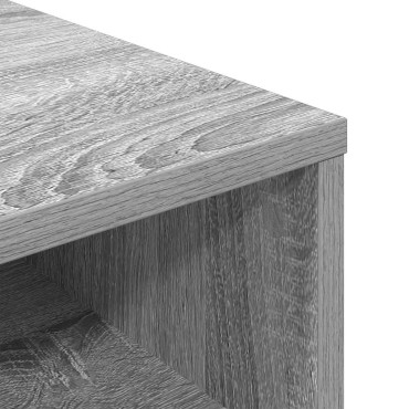 vidaXL Βιβλιοθήκη Γκρι Sonoma 34x31x80cm από Επεξεργασμένο Ξύλο 1 τεμ.