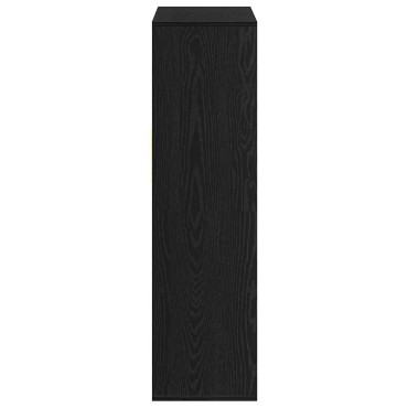 vidaXL Βιβλιοθήκη Μαύρη 66x31x112cm από Επεξεργασμένο Ξύλο 1 τεμ.