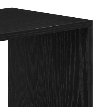vidaXL Βιβλιοθήκη Μαύρη 66x31x112cm από Επεξεργασμένο Ξύλο 1 τεμ.
