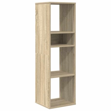 vidaXL Βιβλιοθήκη Χρώμα Sonoma Δρυς 34x31x112cm Επεξεργασμένο Ξύλο 1 τεμ.