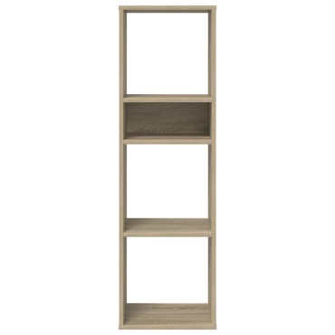 vidaXL Βιβλιοθήκη Χρώμα Sonoma Δρυς 34x31x112cm Επεξεργασμένο Ξύλο 1 τεμ.