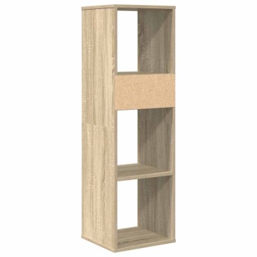 vidaXL Βιβλιοθήκη Χρώμα Sonoma Δρυς 34x31x112cm Επεξεργασμένο Ξύλο 1 τεμ.