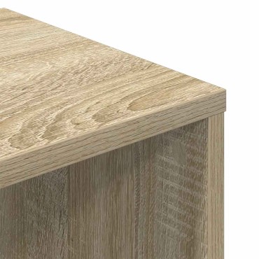 vidaXL Βιβλιοθήκη Χρώμα Sonoma Δρυς 34x31x112cm Επεξεργασμένο Ξύλο 1 τεμ.