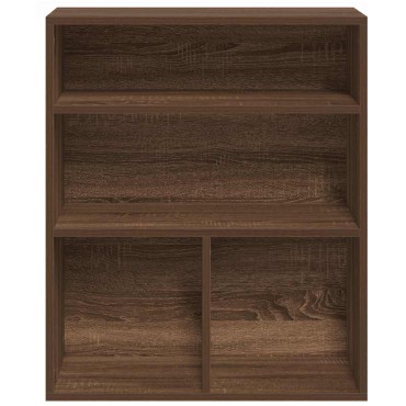 vidaXL Βιβλιοθήκη Καφέ Δρυς 60x30x71,5cm από Επεξεργασμένο Ξύλο 1 τεμ.