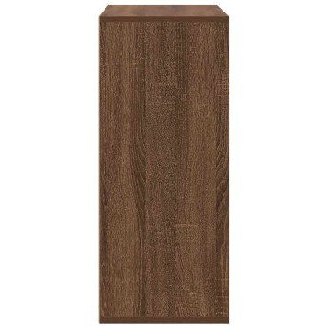 vidaXL Βιβλιοθήκη Καφέ Δρυς 60x30x71,5cm από Επεξεργασμένο Ξύλο 1 τεμ.