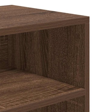 vidaXL Βιβλιοθήκη Καφέ Δρυς 60x30x71,5cm από Επεξεργασμένο Ξύλο 1 τεμ.