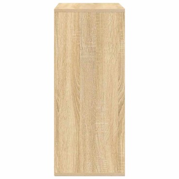 vidaXL Βιβλιοθήκη Χρώμα Sonoma Δρυς 60x30x71,5cm από Μοριοσανίδα 1 τεμ.