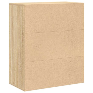 vidaXL Βιβλιοθήκη Χρώμα Sonoma Δρυς 60x30x71,5cm από Μοριοσανίδα 1 τεμ.