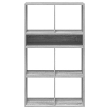 vidaXL Βιβλιοθήκη Γκρι Sonoma 66x31x112cm από Επεξεργασμένο Ξύλο 1 τεμ.