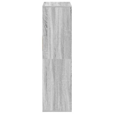 vidaXL Βιβλιοθήκη Γκρι Sonoma 66x31x112cm από Επεξεργασμένο Ξύλο 1 τεμ.