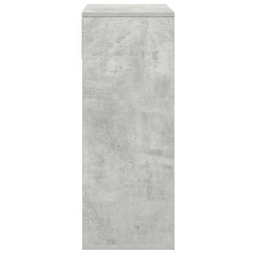 vidaXL Βιβλιοθήκη Γκρι Σκυροδέματος 66x31x80cm από Επεξεργ. Ξύλο 1 τεμ.