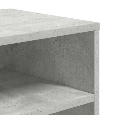 vidaXL Βιβλιοθήκη Γκρι Σκυροδέματος 66x31x80cm από Επεξεργ. Ξύλο 1 τεμ.