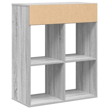vidaXL Βιβλιοθήκη Γκρι Sonoma 66x31x80cm από Επεξεργασμένο Ξύλο 1 τεμ.