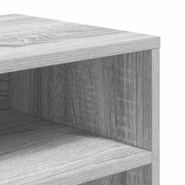 vidaXL Βιβλιοθήκη Γκρι Sonoma 66x31x80cm από Επεξεργασμένο Ξύλο 1 τεμ.