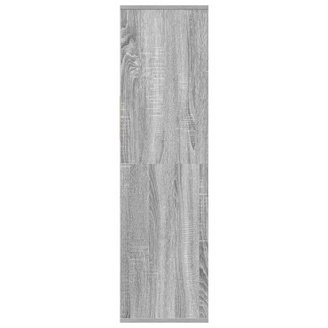 vidaXL Βιβλιοθήκη Γκρι Sonoma 34x31x112cm από Επεξεργασμένο Ξύλο 1 τεμ.