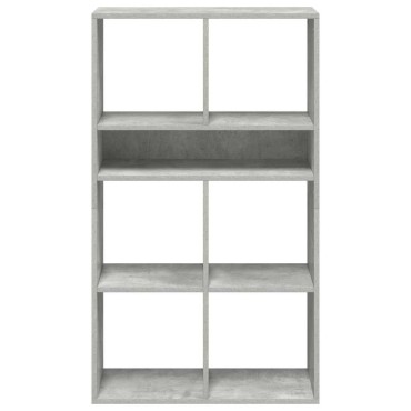 vidaXL Βιβλιοθήκη Γκρι του Σκυροδέματος 66x31x112cm από Μοριοσανίδα 1 τεμ.