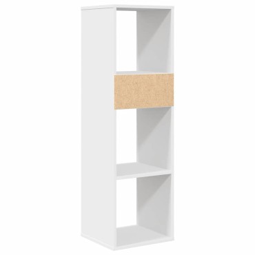 vidaXL Βιβλιοθήκη με 5 Ράφια Λευκή 34x31x112cm Επεξεργασμένο Ξύλο 1 τεμ.