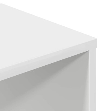vidaXL Βιβλιοθήκη με 5 Ράφια Λευκή 34x31x112cm Επεξεργασμένο Ξύλο 1 τεμ.