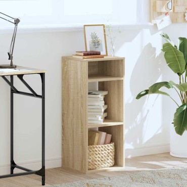 vidaXL Βιβλιοθήκη Χρώμα Sonoma Δρυς 34x31x80cm από Μοριοσανίδα 1 τεμ.