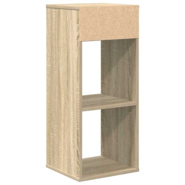 vidaXL Βιβλιοθήκη Χρώμα Sonoma Δρυς 34x31x80cm από Μοριοσανίδα 1 τεμ.