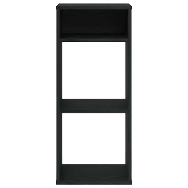 vidaXL Βιβλιοθήκη με 5 Ράφια Μαύρη 34x31x80cm Επεξεργασμένο Ξύλο 1 τεμ.