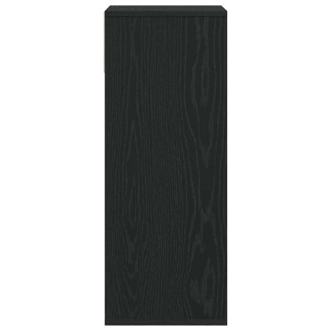 vidaXL Βιβλιοθήκη με 5 Ράφια Μαύρη 34x31x80cm Επεξεργασμένο Ξύλο 1 τεμ.