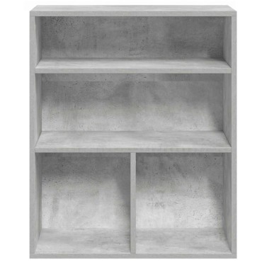 vidaXL Βιβλιοθήκη Γκρι του Σκυροδέματος 60x30x71,5cm Επεξ. Ξύλο 1 τεμ.