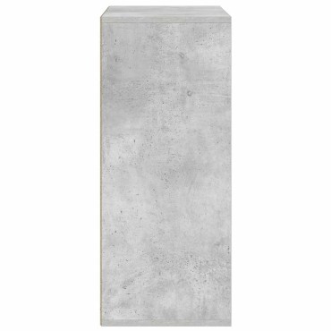 vidaXL Βιβλιοθήκη Γκρι του Σκυροδέματος 60x30x71,5cm Επεξ. Ξύλο 1 τεμ.