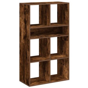 vidaXL Βιβλιοθήκη Καπνιστή Δρυς 66x31x112cm από Επεξεργασμένο Ξύλο 1 τεμ.