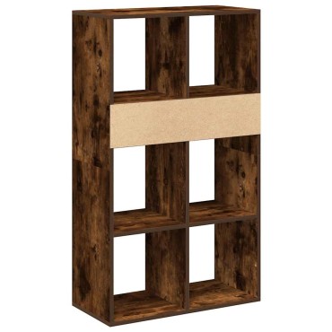 vidaXL Βιβλιοθήκη Καπνιστή Δρυς 66x31x112cm από Επεξεργασμένο Ξύλο 1 τεμ.