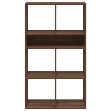 vidaXL Βιβλιοθήκη Καφέ Δρυς 66x31x112cm από Επεξεργασμένο Ξύλο 1 τεμ.