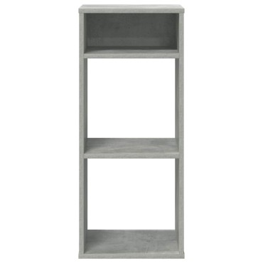 vidaXL Βιβλιοθήκη Γκρι του Σκυροδέματος 34x31x80cm Επεξ. Ξύλο 1 τεμ.