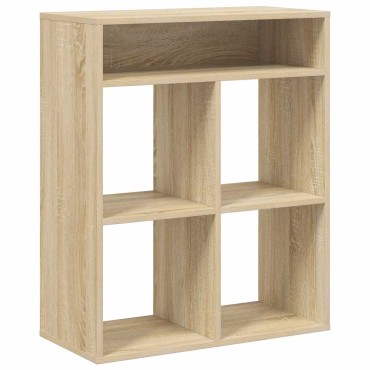vidaXL Βιβλιοθήκη Χρώμα Sonoma Δρυς 66x31x80cm Επεξεργασμένο Ξύλο 1 τεμ.