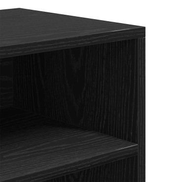 vidaXL Βιβλιοθήκη Μαύρο 60x30x71,5cm από Επεξεργασμένο Ξύλο 1 τεμ.