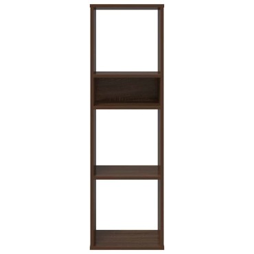 vidaXL Βιβλιοθήκη Καφέ Δρυς 34x31x112cm από Επεξεργασμένο Ξύλο 1 τεμ.