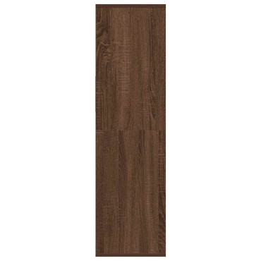 vidaXL Βιβλιοθήκη Καφέ Δρυς 34x31x112cm από Επεξεργασμένο Ξύλο 1 τεμ.