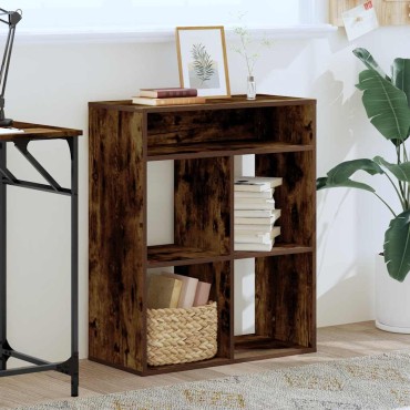 vidaXL Βιβλιοθήκη Καπνιστή Δρυς 66x31x80cm από Επεξεργασμένο Ξύλο 1 τεμ.