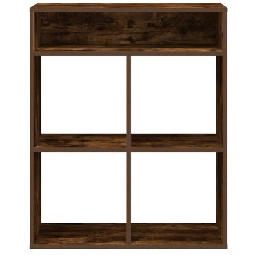 vidaXL Βιβλιοθήκη Καπνιστή Δρυς 66x31x80cm από Επεξεργασμένο Ξύλο 1 τεμ.