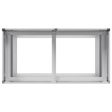 vidaXL Ζαρντινιέρα 80x40x80 εκ. από Γαλβανισμένο Ατσάλι