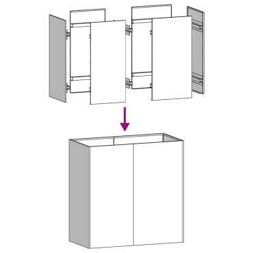 vidaXL Ζαρντινιέρα 80x40x80 εκ. από Γαλβανισμένο Ατσάλι