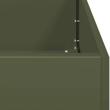 vidaXL Ζαρντινιέρα Λαδί 80x40x40 εκ. από Χάλυβα Ψυχρής Έλασης