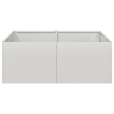 vidaXL Ζαρντινιέρα 80x80x30 εκ. από Ανοξείδωτο Ατσάλι