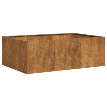 vidaXL Ζαρντινιέρα 120x80x40 εκ. Ατσάλι Σκληρυθέν στον Αέρα
