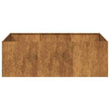 vidaXL Ζαρντινιέρα 120x80x40 εκ. Ατσάλι Σκληρυθέν στον Αέρα