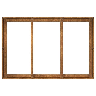 vidaXL Ζαρντινιέρα 120x80x40 εκ. Ατσάλι Σκληρυθέν στον Αέρα