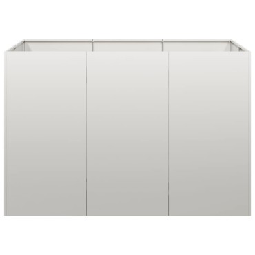 vidaXL Ζαρντινιέρα 120x80x80 εκ. από Ανοξείδωτο Ατσάλι